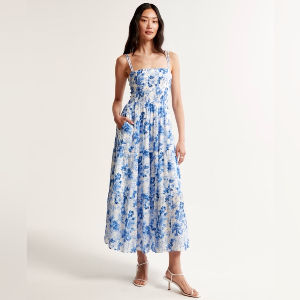 Abercrombie Smocked Bodice Maxi Dress